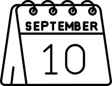 10 Eylül takvim simgesi