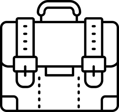 bavul simgesi. vektör çizim