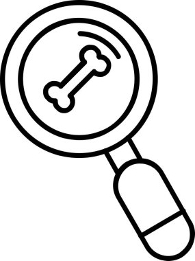 arama ana hatlar biçiminde büyüteç simgesi bul