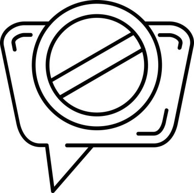 Konuşma balonu ikonu. vektör illüstrasyonu