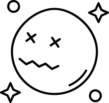 Dünya gezegeni ikonu. Beyaz arkaplanda izole edilmiş web tasarımı için dünya gezegen vektör simgesi