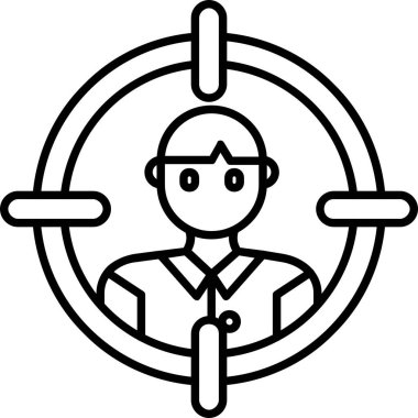 İş adamı. Web simgesi basit illüstrasyon