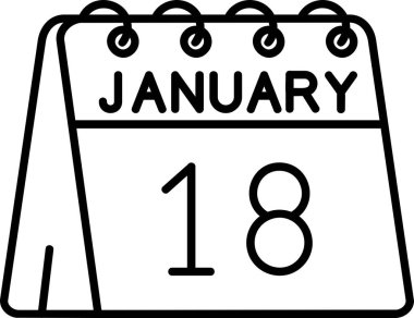 Beyaz simgeli takvim, vektör illüstrasyonu