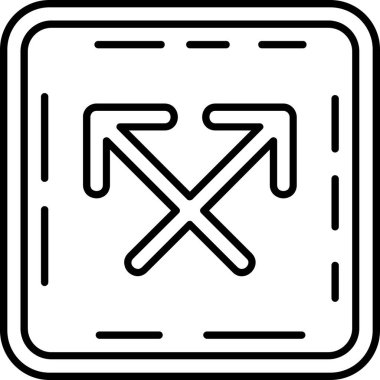 Yol işaretinin vektör illüstrasyonu