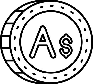 Para için. Web simgesi vektör illüstrasyonu