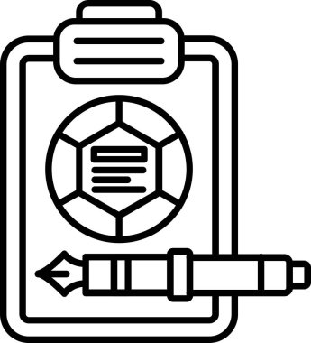 Kalem. Web simgesi basit illüstrasyon