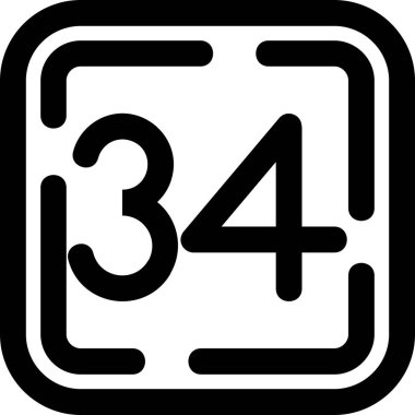 Katı biçimde 45 saatlik servis simgesi