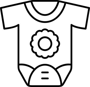 Bebeğim. Web simgesi basit illüstrasyon