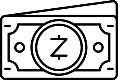 Para için. Web simgesi basit illüstrasyon