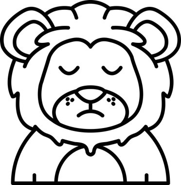 Ayı simgesi, vektör illüstrasyonu