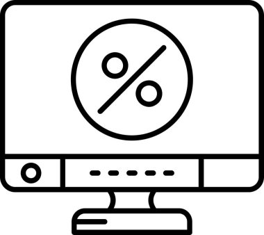 dizüstü bilgisayar indirimi% simgesi