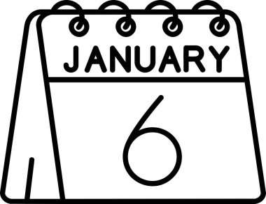 Takvim simgesi, vektör çizimi