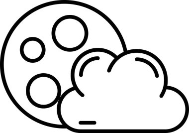 Ana hatlarda bulut hava durumu simgesi