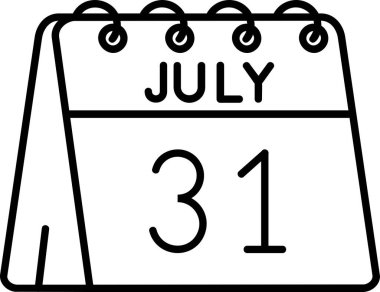 25 Temmuz vektör simgesi