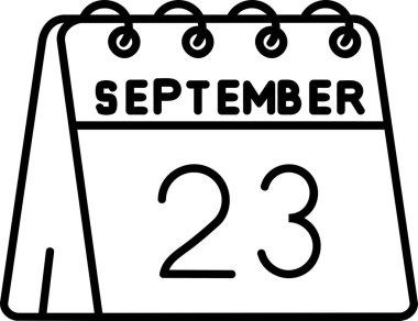 Eylül 25 takvim simgesi