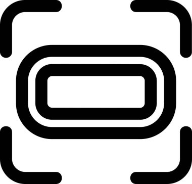 Tek bir simgenin vektör illüstrasyonu