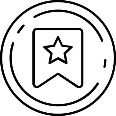 Madalya. Web simgesi basit tasarım