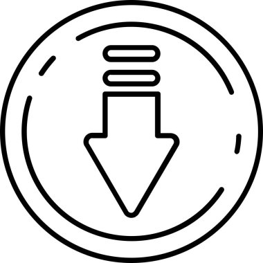 Ok. Web simgesi basit illüstrasyon