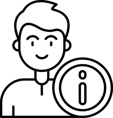 man simgesi, vektör illüstrasyonu