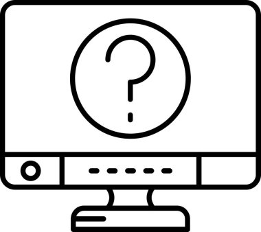 Bilgisayar monitörü. Web simgesi