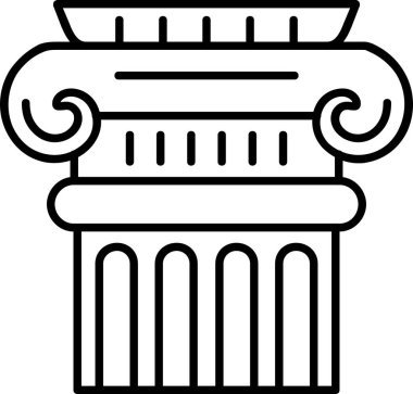 sütun simgesi dış hat biçiminde