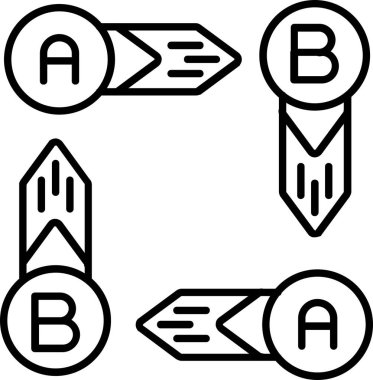 Oklar. Web simgesi basit illüstrasyon