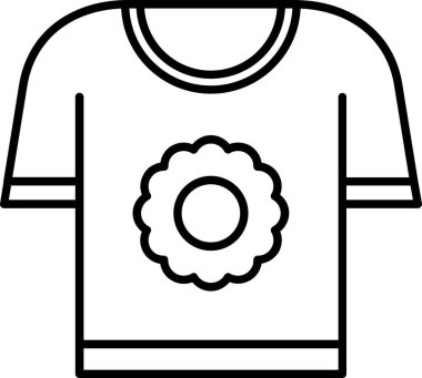 Gömlek. Web simgesi basit illüstrasyon