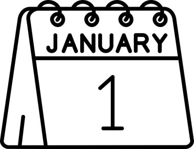 Takvimde 19 Şubat yazılıydı. Takvim için bir simge, Şubat ayının tarihi. Beyaz arkaplanda izole edilmiş vektör çizimi. takvim