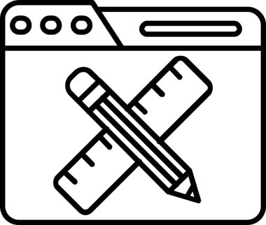 dosya biçimi simgesi, vektör illüstrasyonu
