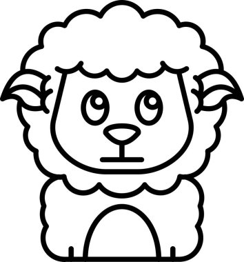 koyun çiftliği hayvanları ana hatlarıyla simge