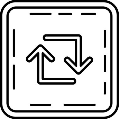 ok simgesinin vektör illüstrasyonu