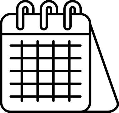 Takvim simge tasarlamak vektör