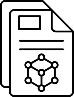 Dosya. Web simgesi basit illüstrasyon