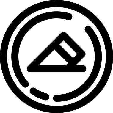 Tek bir simgenin vektör illüstrasyonu