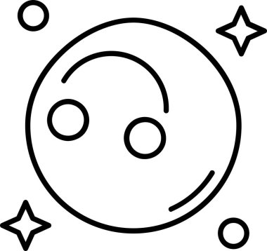 Ay simgesinin vektör illüstrasyonu