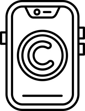 Akıllı telefon vektör çizim