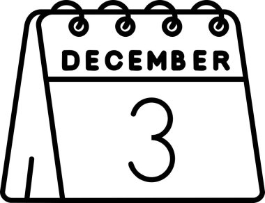 Aralık simgesi, vektör illüstrasyonu