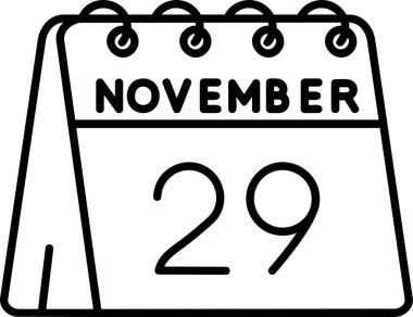 2 Ekim tarihli takvim 2 Kasım simgesi