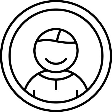 man simgesi vektör illüstrasyonu