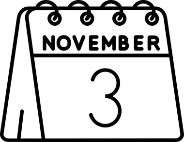 Kasım takvim simgesi tasarım