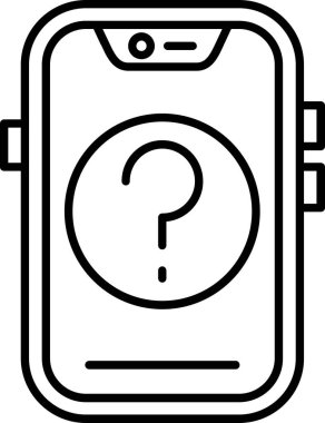 Cep telefonu simgesinin vektör illüstrasyonu