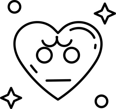 kalp yüz simgesi simgesi