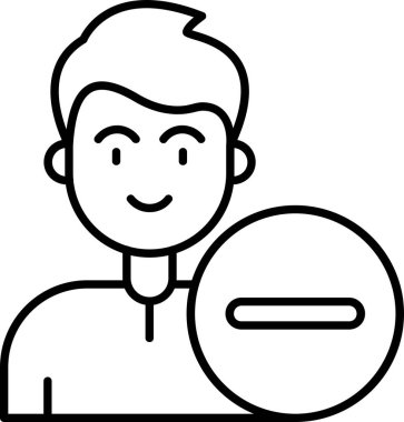 İş adamı simgesi vektör illüstrasyonu