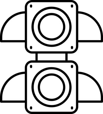 kamera fotoğraf simgesi ana hatlar biçiminde