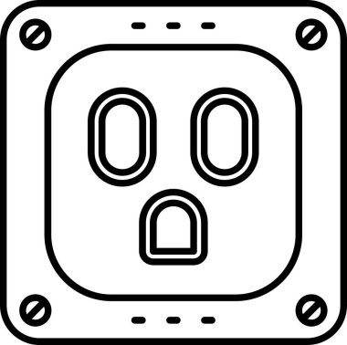 güç soket simgesi simgesi