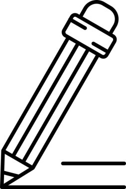 Kalem simgesi, vektör illüstrasyonu