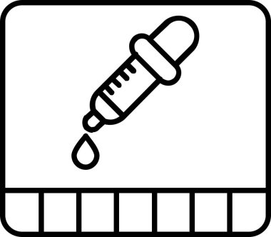 Çizgi film fırçasının vektör çizimi