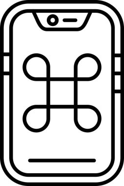 Cep telefonu simgesinin vektör illüstrasyonu