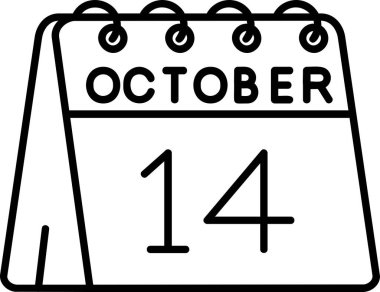 Takvim simgesinin vektör illüstrasyonu