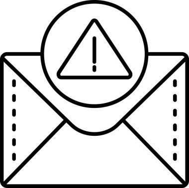 e-posta mektup simgesi ana hat biçiminde